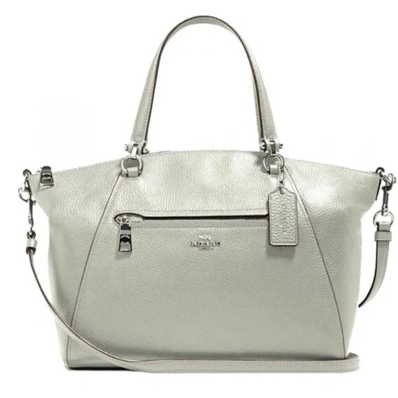 EUC COACH Prairie Pale Green Satchel - Picture 1 of 6